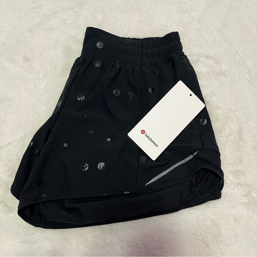 Lululemon Black Dot Pattern Shorts